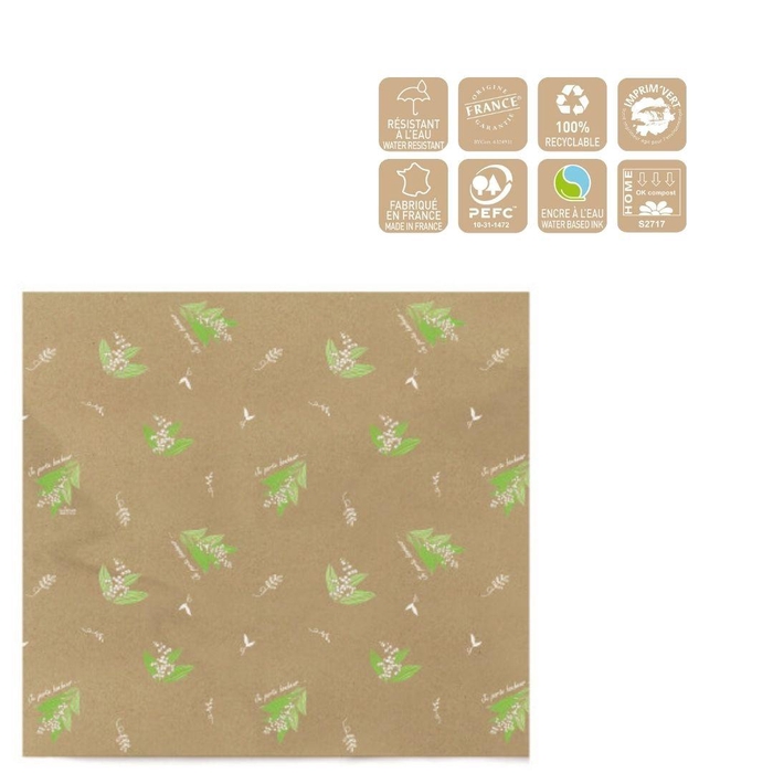 <h4>Lily of the valley Paper sheet Happy 25*30cm x250</h4>