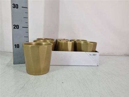 Deco Pot Goud H%