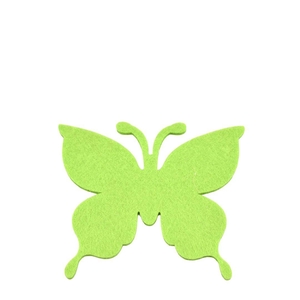 Voorjaar Vlinder vilt/sticker d8cm x24