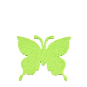 Vlinder vilt/sticker d8cm x24