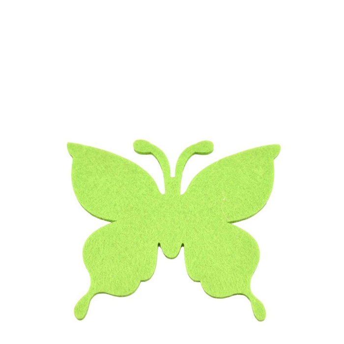 <h4>Voorjaar Vlinder vilt/sticker d8cm x24</h4>