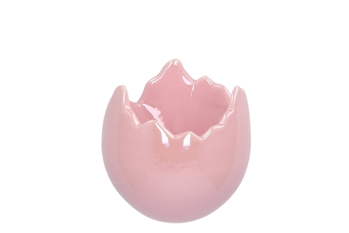 Easter Egg Pearl Pink Pot 10x10cm