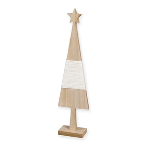 Christmas Tree wood rope d08*35cm