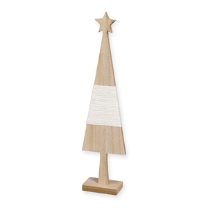 Kerst Boom hout rope d08*35cm