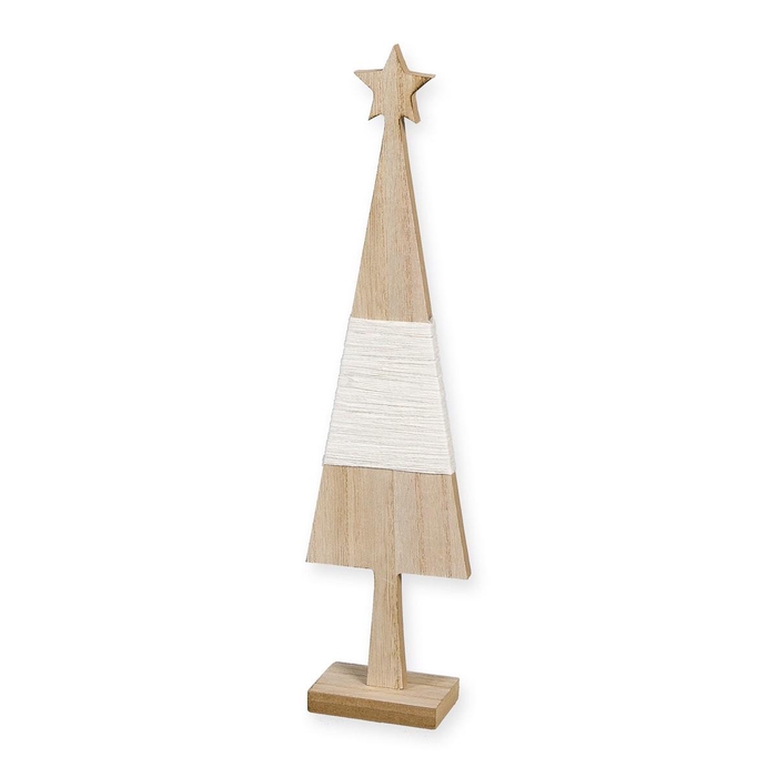 <h4>Christmas Tree wood rope d08*35cm</h4>