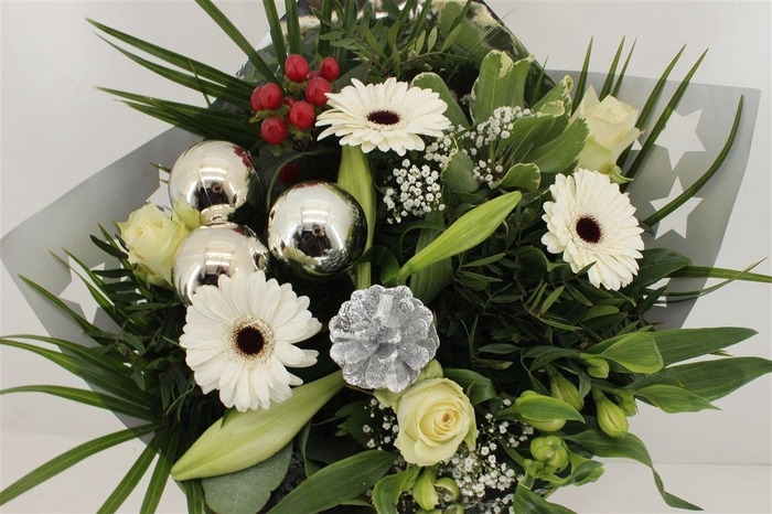 <h4>Boeket Roos Sp. Kerst Wit</h4>