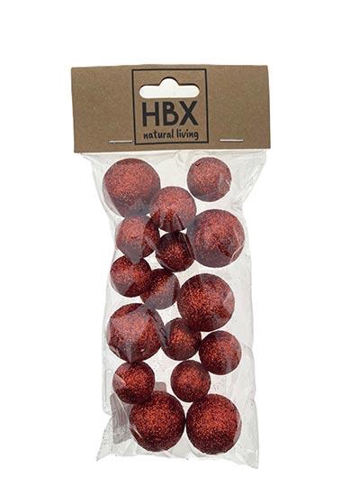 Ball With Glitter 18pcs D2
