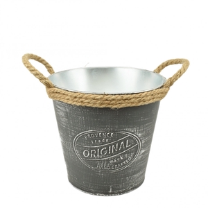Zinc Provence pot d19.5*19cm