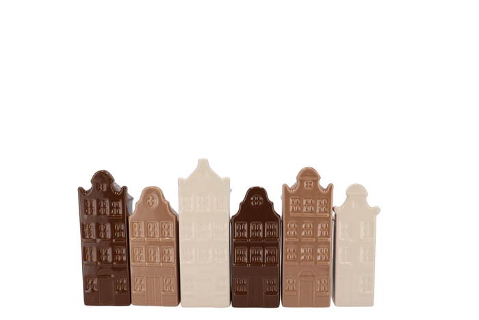 A'dam Houses Canal Natural Brown Mix Vase Ass 6x5x20cm Nm