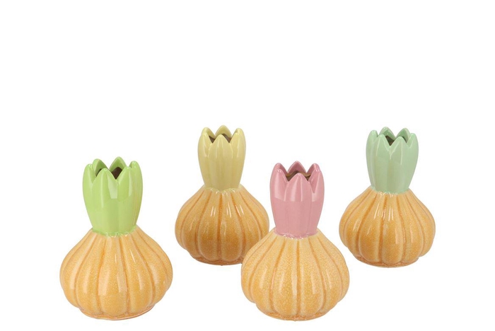 <h4>Ella Pastel Vase Tulip Ass 11x11x16cm</h4>