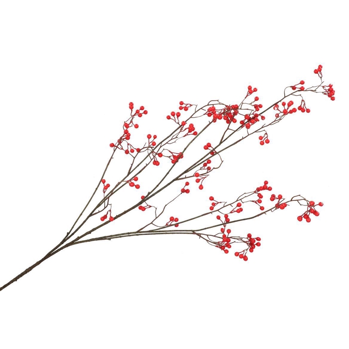 <h4>Silk Berry Branched Fiery Red 135cm</h4>