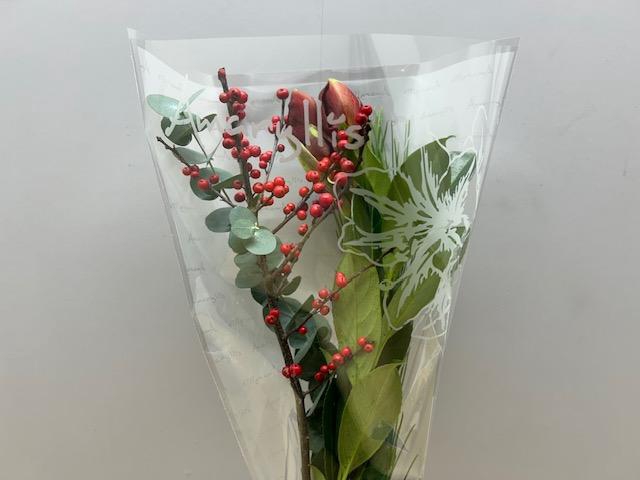 <h4>Boeket Amaryllis + Ilex Rood</h4>