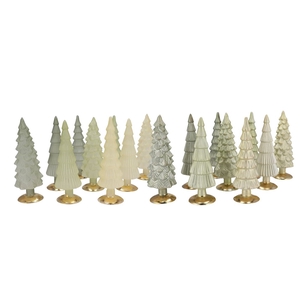 Twinkle Nordic Green Mix Glass Tree Matt Ass 10x30cm