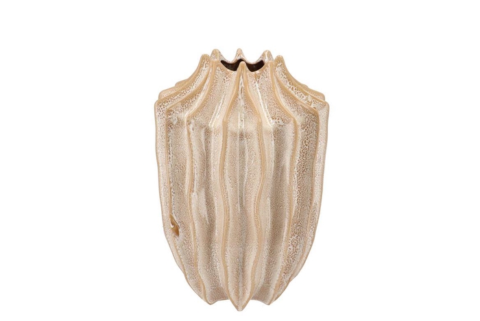 Juna Sand Vase Structure Long 22x22x30cm