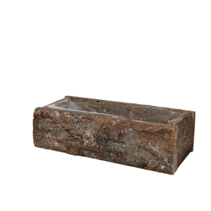 Wood Birch planter 30*12*9cm