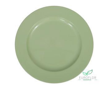 PLASTIC PLATE GREEN D28