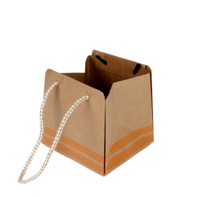 <h4>Bag Sporty carton 9.5x8.5xH9.5cm orange 20/bag</h4>