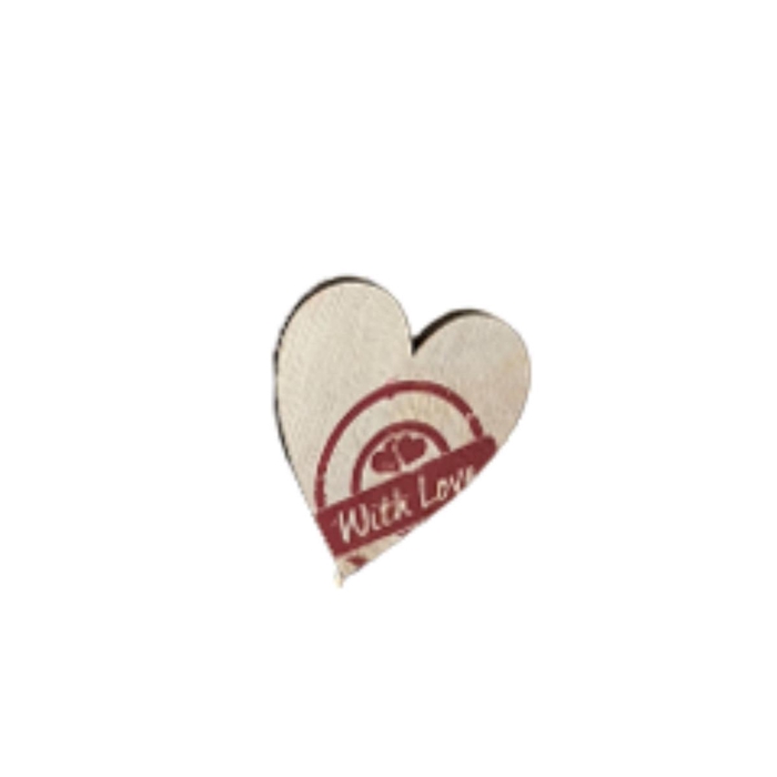 Mothersday 12cm Heart wood 7cm