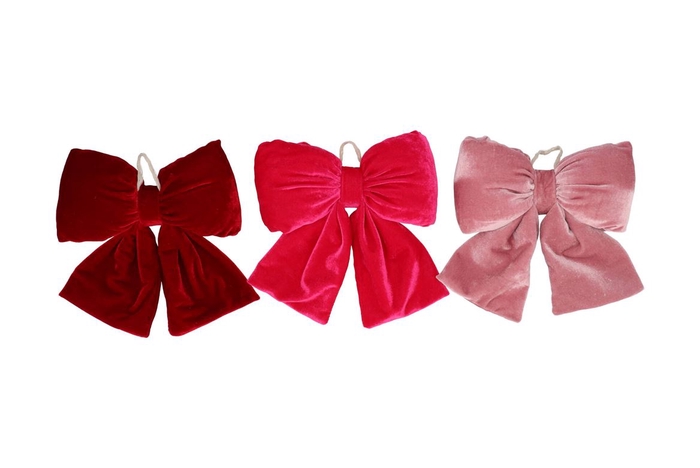 <h4>Loulou Jolly Pink Hanger Bow Ass 23x25cm</h4>