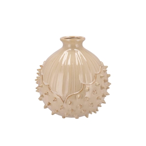 Mika Sand Vase Chestnut 24x24x24cm