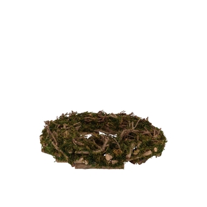 Wreath Festive Birch Moss 30x7cm