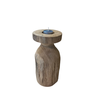 CANDLEHOLDER TEAK HIAS H25D12 NATURAL