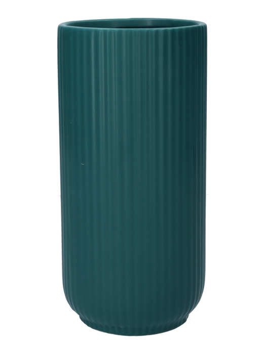 <h4>DF03-710288900 - Vase Haley d10.6xh22 petrol matt</h4>