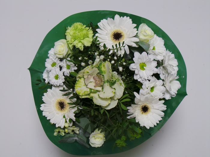 <h4>Bouquet biedermeier kim medium white</h4>