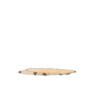 Nature Birch Slice Oval D9-11cm / L16-21cm X 2cm Nm