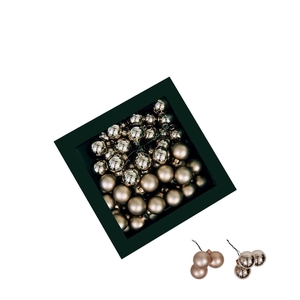 Kerstbal Bal/draad 25mm combi x144
