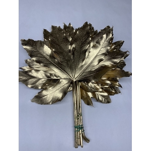 METAL ARALIA LEAVES GOLD I