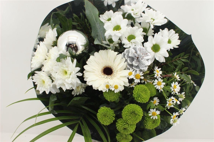 <h4>Boeket 9-10 Tak Kerst Wit</h4>