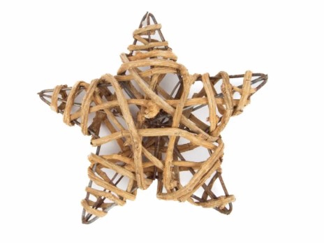 DECO Star willow bark 15 cm natural - 1 pcs