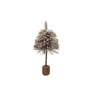 Festive Tree Poplar Moss With Snow 30x30x80cm