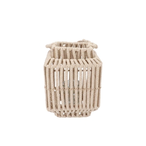 Cruz Sand Lantern Square Rope 15x22x29cm