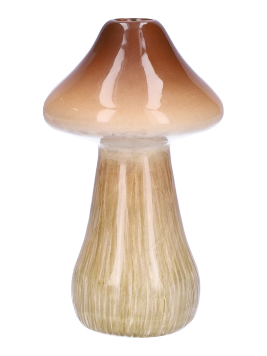 <h4>DF00-665480800 - Vase Amanita1 d1.8/9xh15.8 brown</h4>