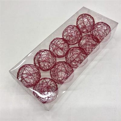 <h4>WIREBALL DROOGBL BEWERKT H% WIREBALL FUCHSIA Ø 8 CM (X10)</h4>