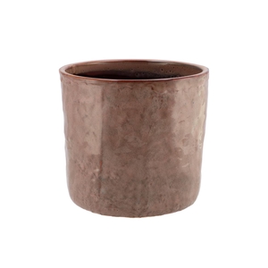 Iron Stone Old Pink Glazed Pot 21x19cm