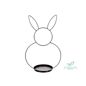 METAL FRAME - RABBIT H53 D34 BLACK