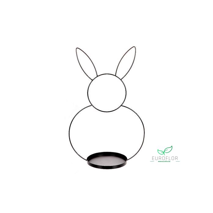 <h4>METAL FRAME - RABBIT H53 D34 BLACK</h4>