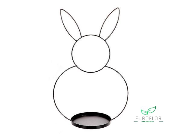 METAL FRAME - RABBIT H53 D34 BLACK