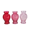 Bowy Jolly Pink Mix Vase Ass 15x14x23cm