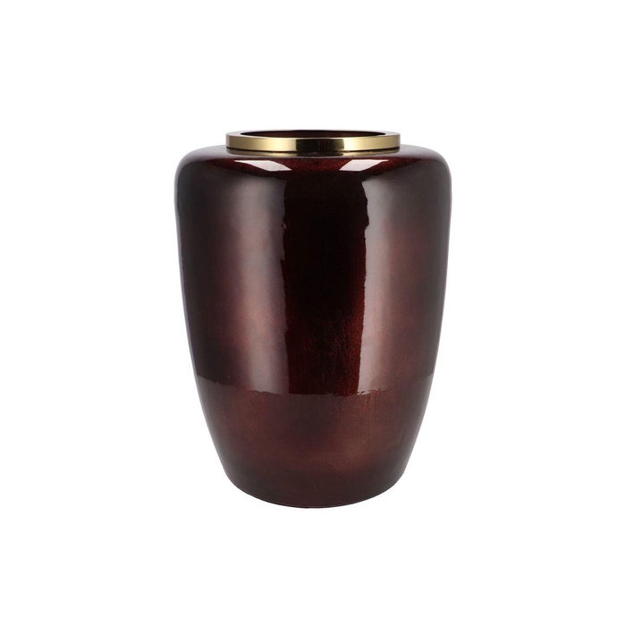 <h4>Julie Scotish Brown Vase Iron 33x33x45cm</h4>
