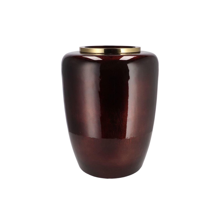 <h4>Julie Scotish Brown Vase Iron 33x33x45cm</h4>