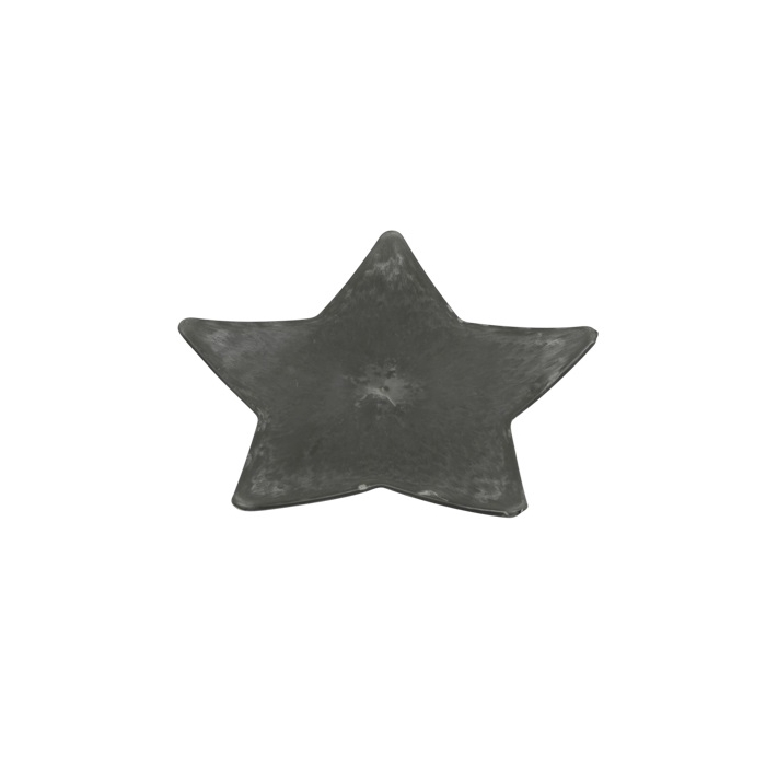<h4>PLASTIC PLATE STAR GREY 24X24CM</h4>
