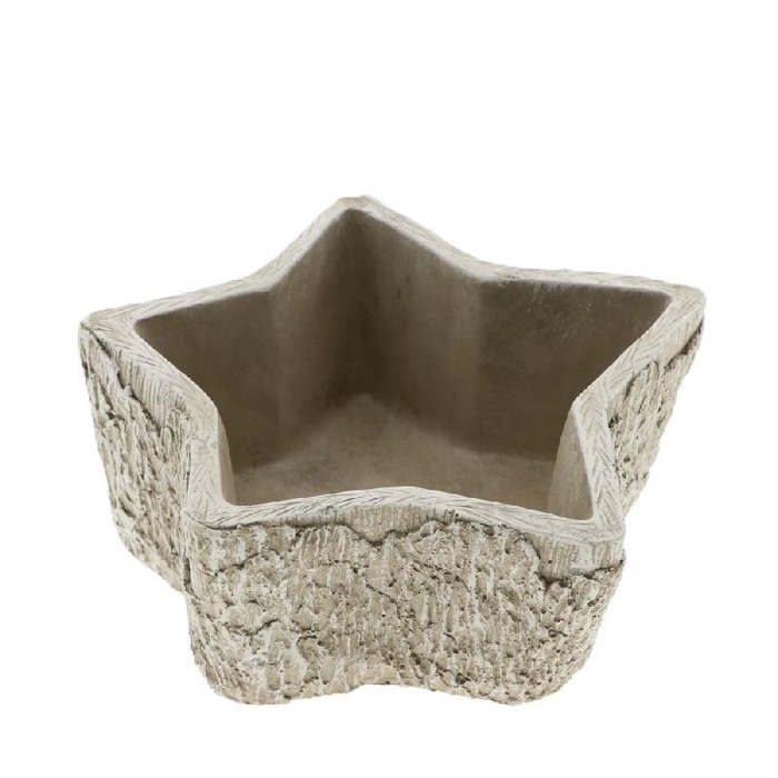 Kerst Keramiek Ster planter 20*20*8cm