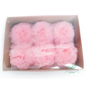 ROZEN VEREN ON WIRE LIGHT PINK 6PCS