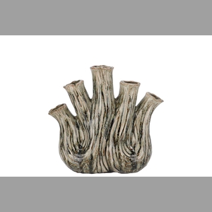 Aglio Green Active Glaze Vase Oval 20x9x19cm