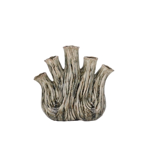 Aglio Green Active Glaze Vase Oval 20x9x19cm Nm