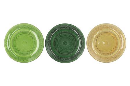 <h4>Dayah Forest Green Glass Plate 32,5x2,5cm Ass P/1</h4>